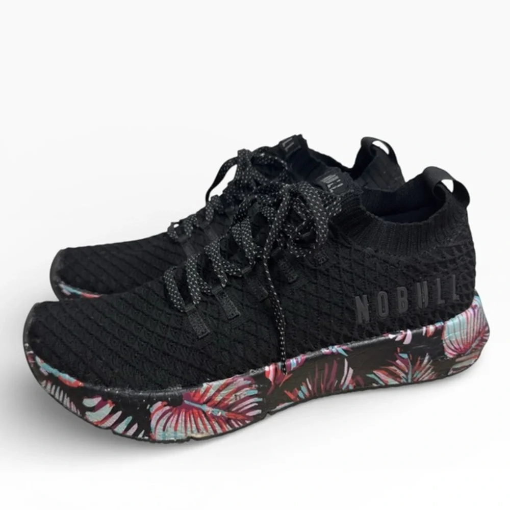 NOBULL Drive Knit Midnight Palm Training Shoes Mens Size 10 Black Multi Sneakers - Picture 1 of 10